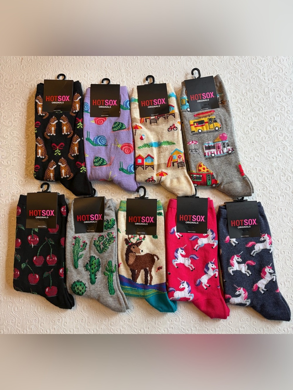 Hot Sox Womens Multicolor Novelty Socks - Unicorn, Cactus, Animal & Food Designs